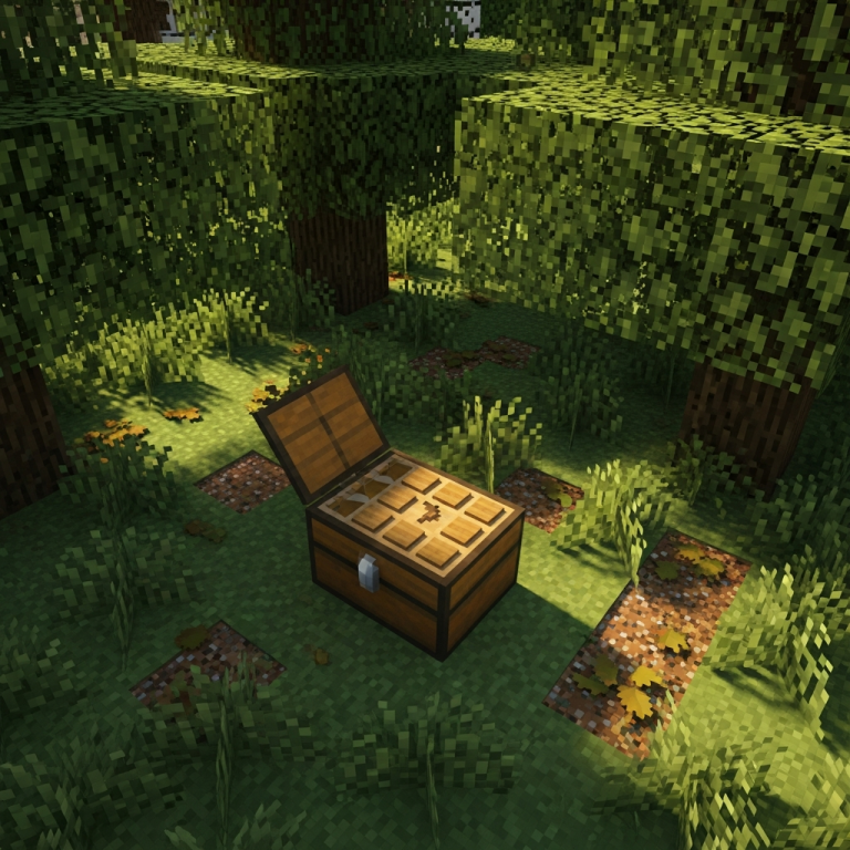 Illustration immersive du sujet : Truhe Minecraft erstellen