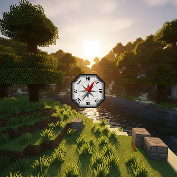 Illustration immersive du sujet : Kompass Minecraft erstellen