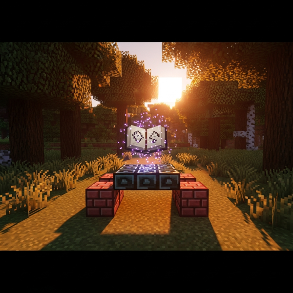 Illustration immersive du sujet : mesa de encantamientos minecraft