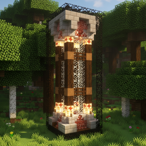Illustration immersive du sujet : crear ascensor minecraft