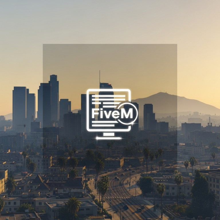 Illustration immersive du sujet : create FiveM script