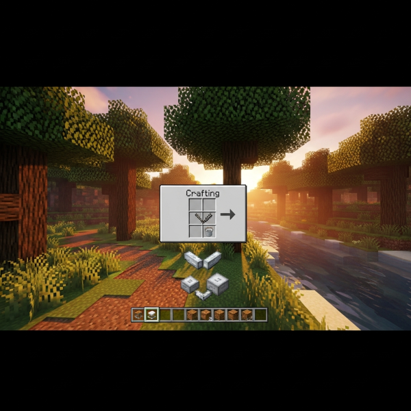 Illustration immersive du sujet : create bucket minecraft