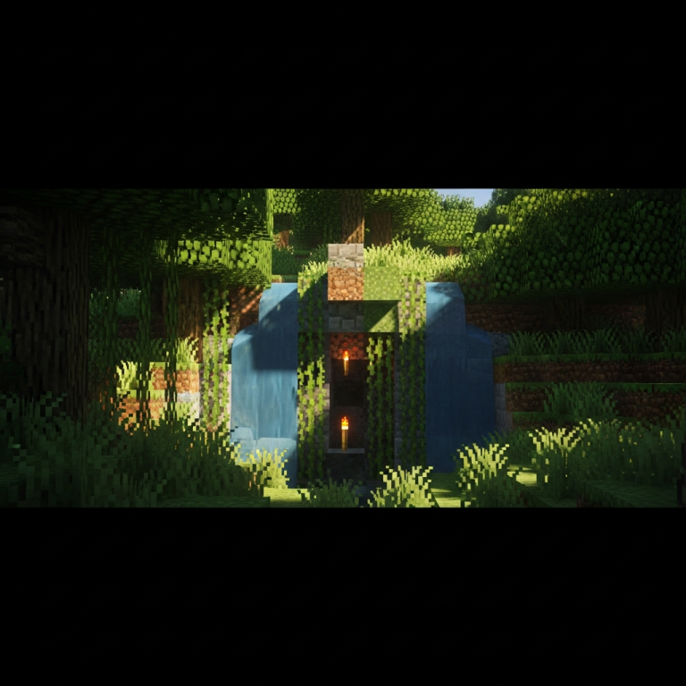 Illustration immersive du sujet : Geheimgang in Minecraft