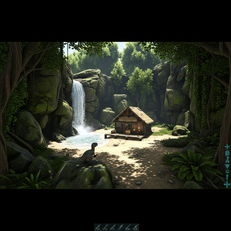 Illustration immersive du sujet : best base locations ARK Survival Ascended