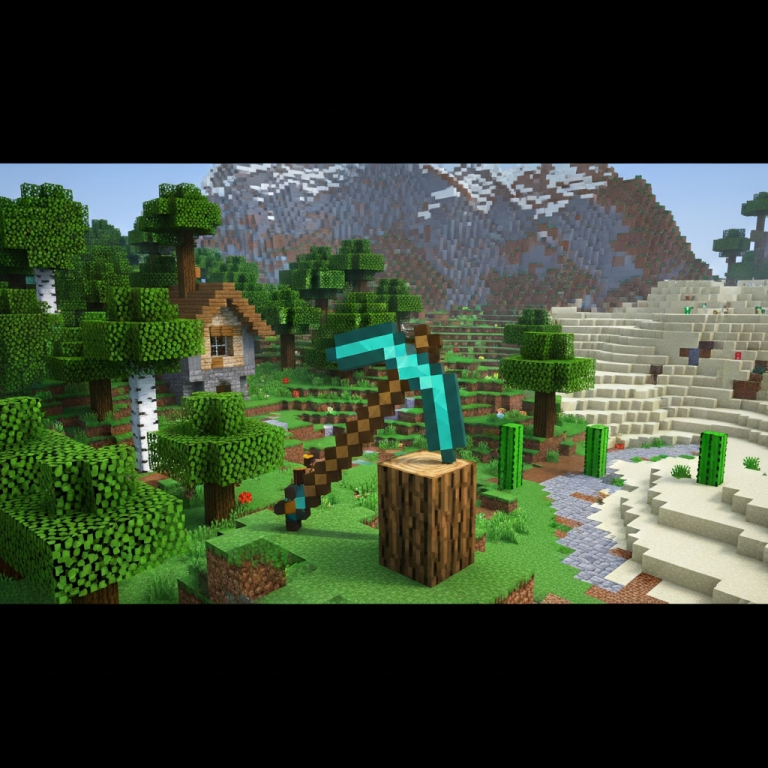 Illustration immersive du sujet : mejor paquete de recursos Minecraft