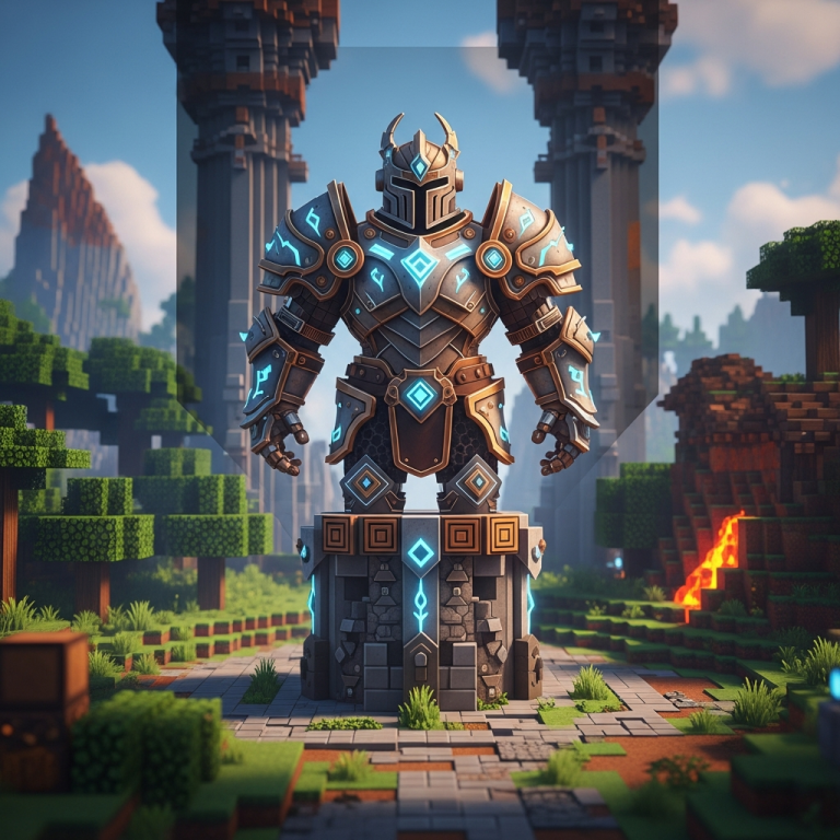 Illustration immersive du sujet : mejor armadura Hytale