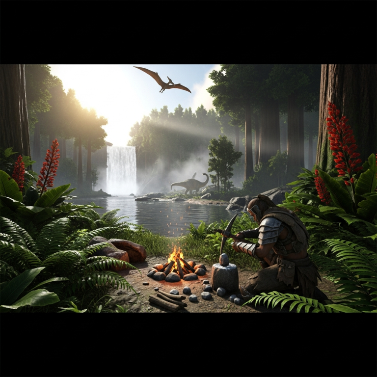 Illustration immersive du sujet : ARK Survival Ascended