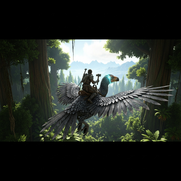 Illustration immersive du sujet : level up fast ARK Survival Ascended