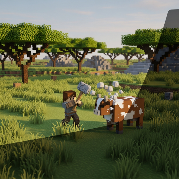 Illustration immersive du sujet : Leder in Hytale