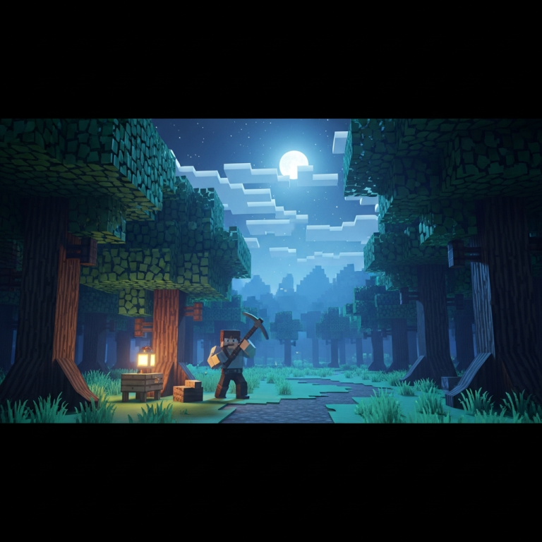 Illustration immersive du sujet : sobrevivir primera noche Hytale
