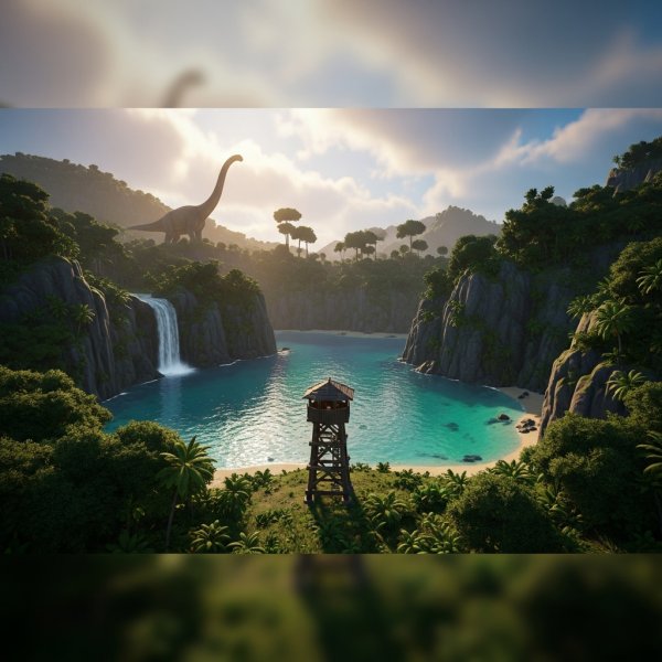 Illustration immersive du sujet : mejores ubicaciones ARK bases