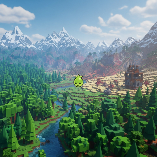 Illustration immersive du sujet : Hytale vs Minecraft