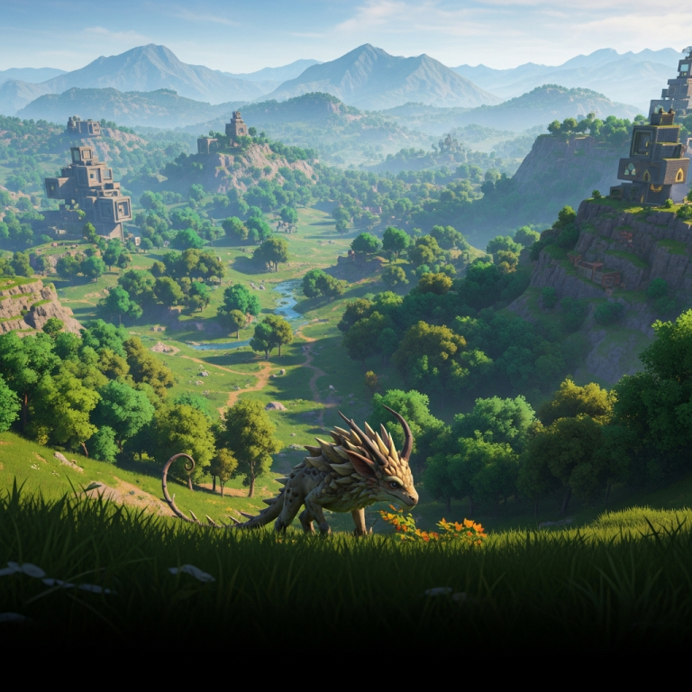 Illustration immersive du sujet : Hytale surpasser Minecraft