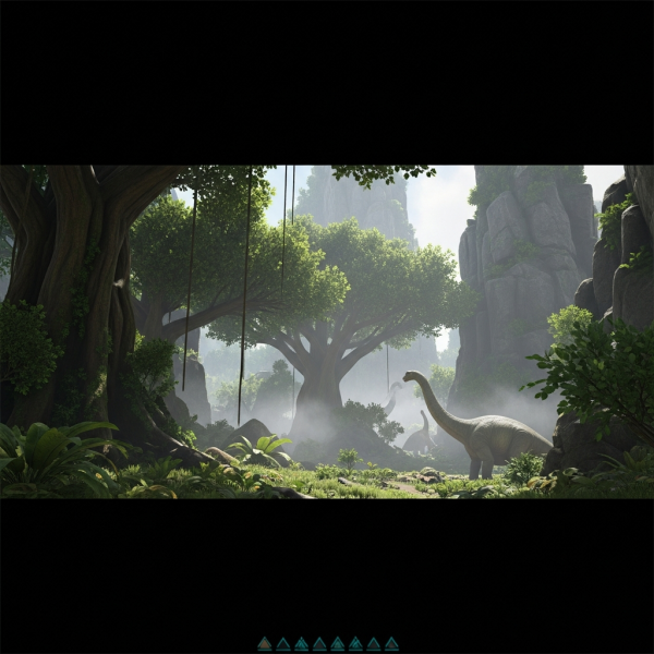 Ilustración inmersiva del tema: crear servidor ARK SA