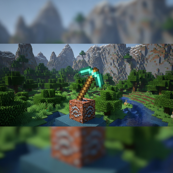 Ilustración inmersiva del tema: crear servidor Minecraft VPS Windows