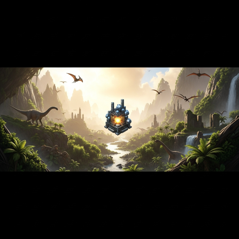 Illustration immersive du sujet : progresser rapidement ARK