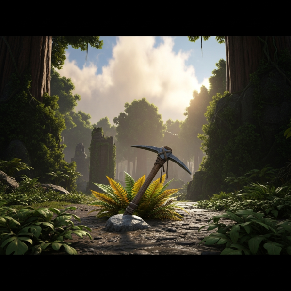 Ilustración inmersiva del tema: errores ARK Survival Ascended