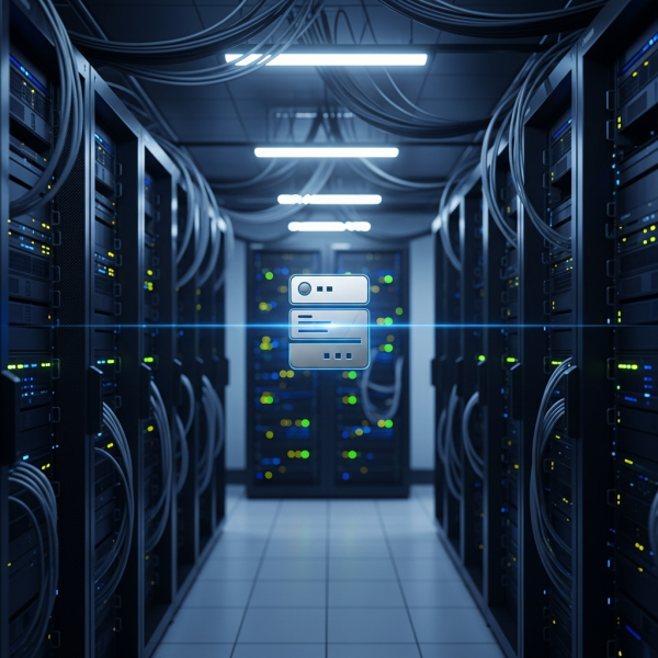 Ilustración inmersiva del tema: gestionar servidores gaming VPS