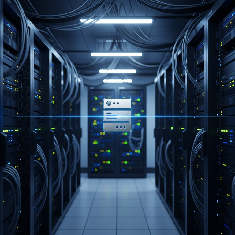 Ilustración inmersiva del tema: gestionar servidores gaming VPS