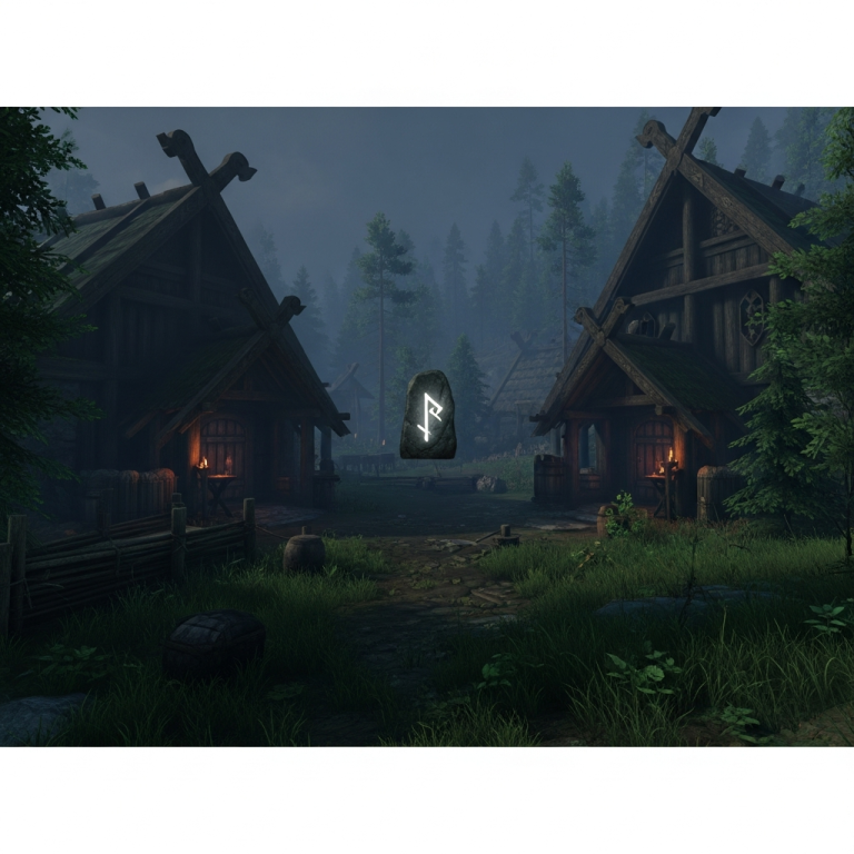 Immersive Illustration zum Thema: Valheim plattformübergreifend