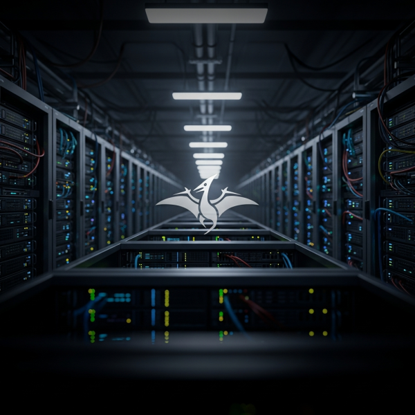 Ilustración inmersiva del tema: VPS Pterodactyl reventa