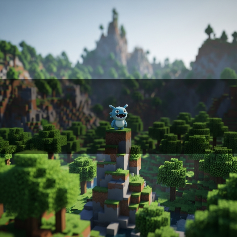 Immersive illustration of: Hytale features