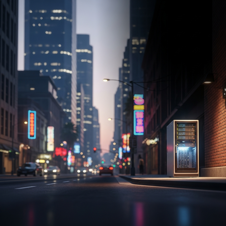 Ilustración inmersiva del tema: hosting FiveM
