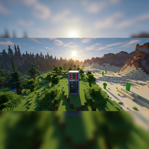 Illustration immersive du sujet : héberger gratuitement serveur Minecraft