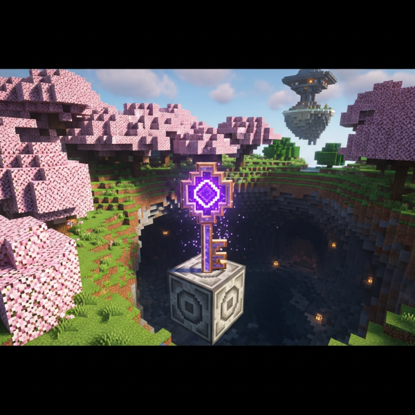 Ilustración inmersiva del tema: Minecraft 2026