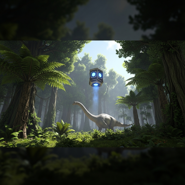Ilustración inmersiva del tema: alquilar servidor ARK Survival Ascended