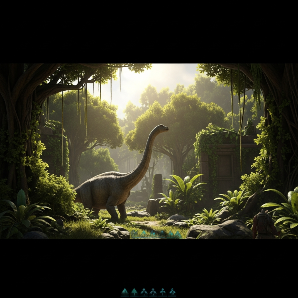 Ilustración inmersiva del tema: servidor ARK no dedicado