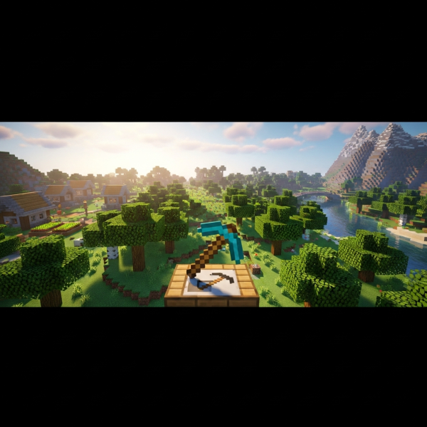 Illustration immersive du sujet : créer serveur Minecraft multijoueur