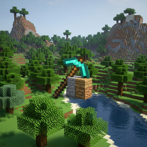 Immersive illustration of: create minecraft server