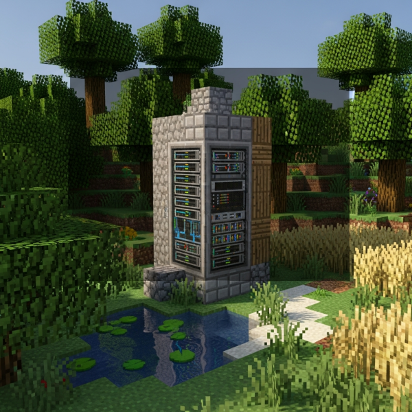 Immersive illustration of: free minecraft hosting