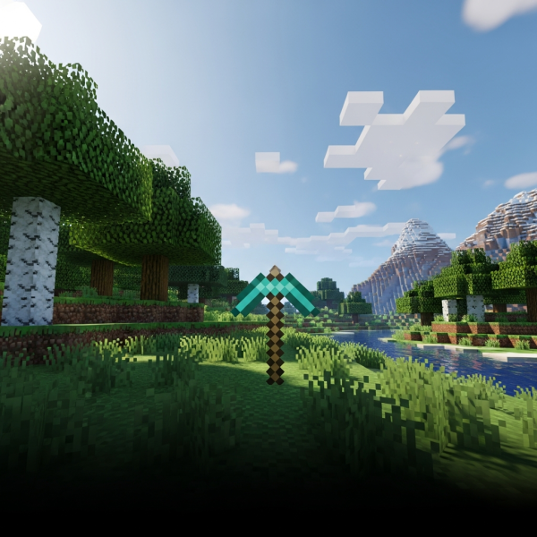 Immersive Illustration zum Thema: Minecraft Server Miete