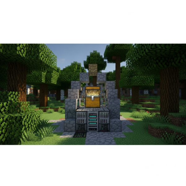 Ilustración inmersiva del tema: hosting Minecraft administrado