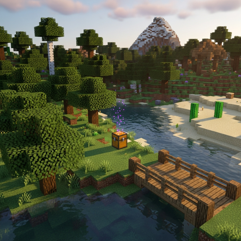 Ilustración inmersiva del tema: plugins esenciales minecraft