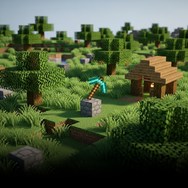 Immersive Illustration zum Thema: Minecraft Server Plugins