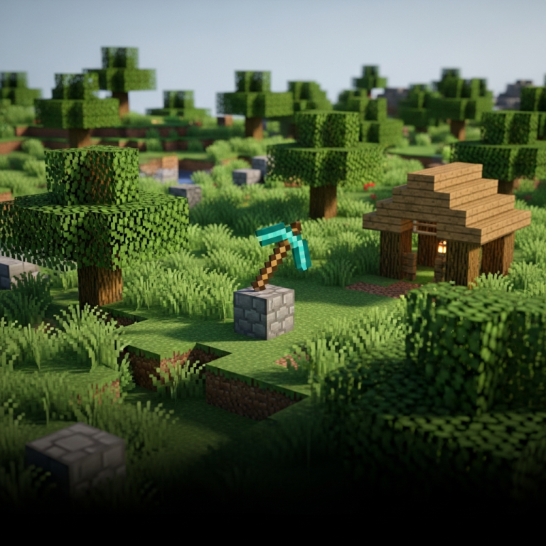 Immersive Illustration zum Thema: Minecraft Server Plugins