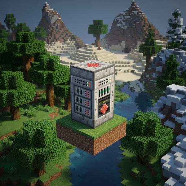 Immersive illustration of: Minecraft server rental