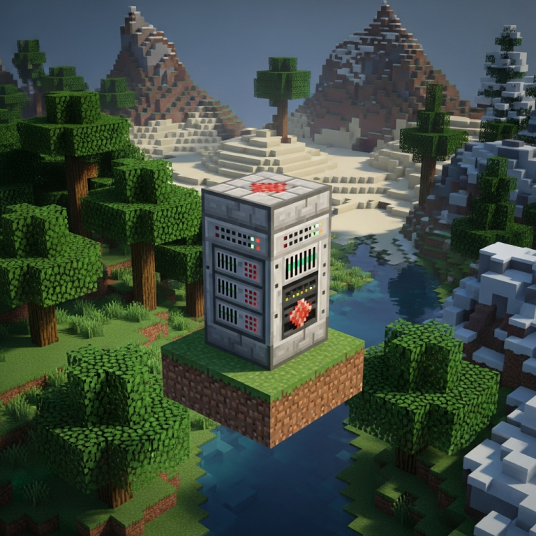 Immersive illustration of: Minecraft server rental