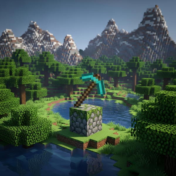 Immersive Illustration zum Thema: Minecraft Multiplayer Server erstellen