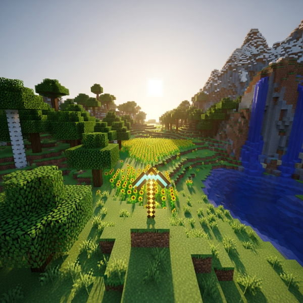 Immersive illustration of: good Minecraft server