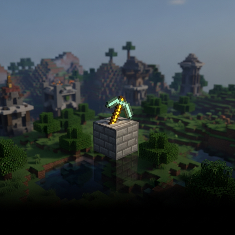 Immersive illustration of: free Minecraft hosting