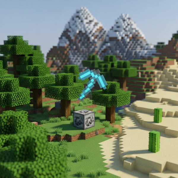 Illustration immersive du sujet : hebergeur Minecraft