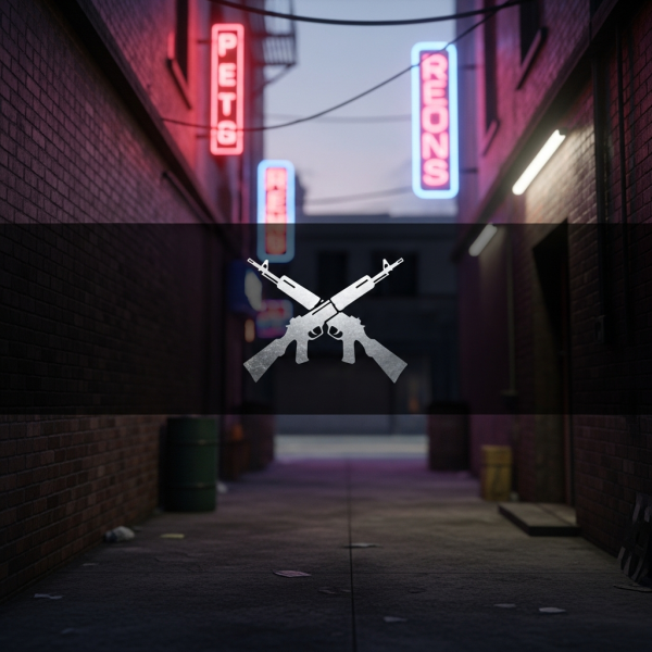 Illustration immersive du sujet : serveur FiveM Gunfight