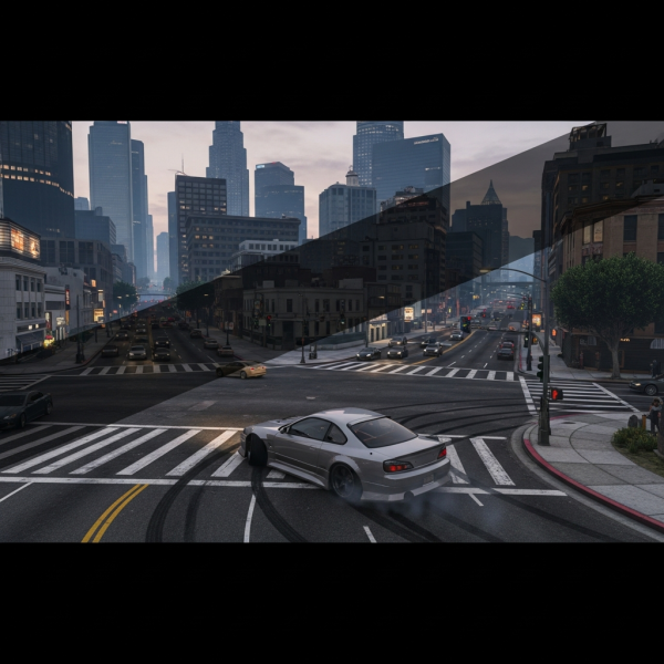 Illustration immersive du sujet : serveur FiveM drift