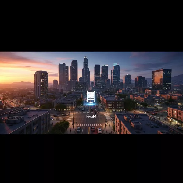 Illustration immersive du sujet : serveur FiveM dédié