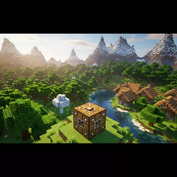 Illustration immersive du sujet : hébergements Minecraft gratuits