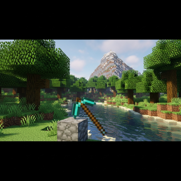 Illustration immersive du sujet : serveur Minecraft gratuit